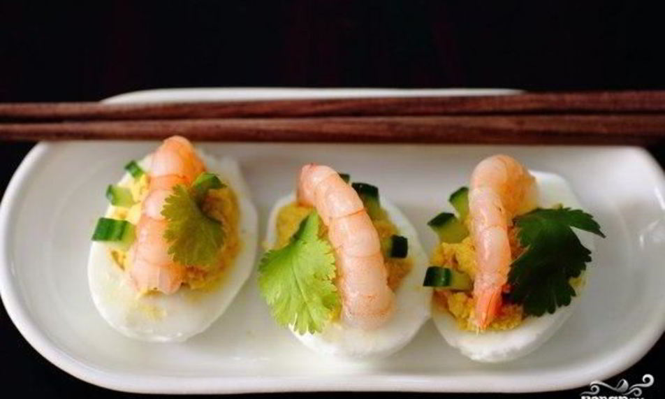 Рецепт фаршированных яиц фьюжн