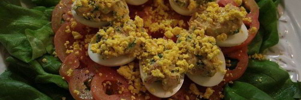 Фаршированные яйца Мимоза