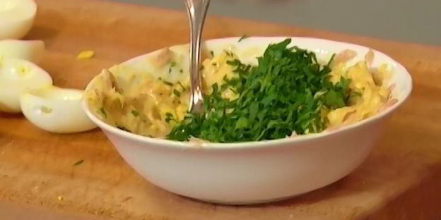 фаршированные яйца мимоза