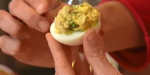 фаршированные яйца мимоза