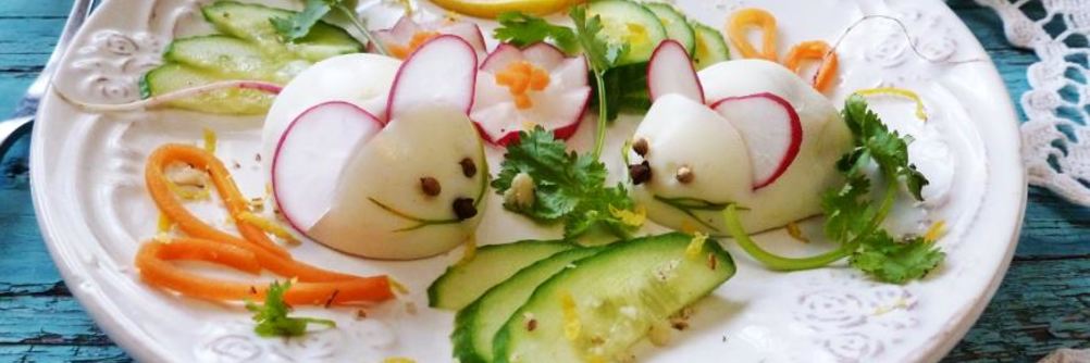 Фаршированные яйца Мышки