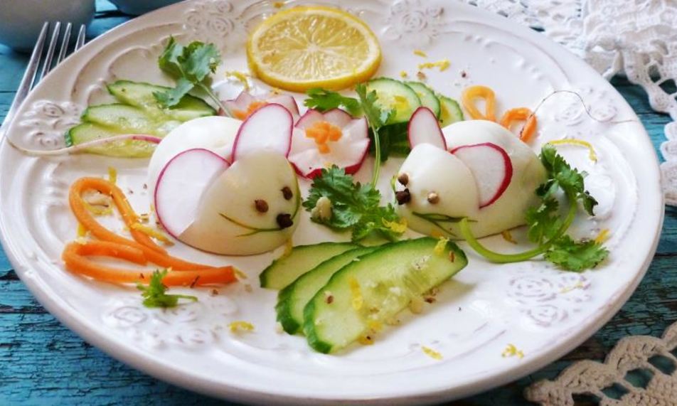 Рецепт фаршированных яиц мышки