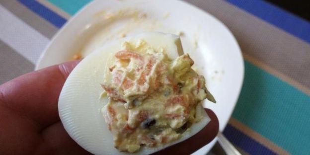 фаршированные яйца мышки