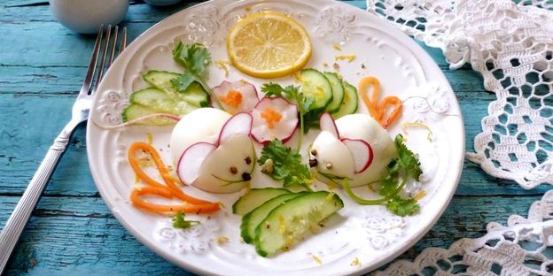 фаршированные яйца мышки