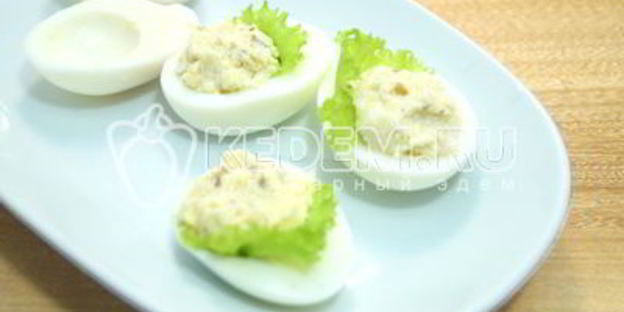 фаршированные яйца на праздничный стол