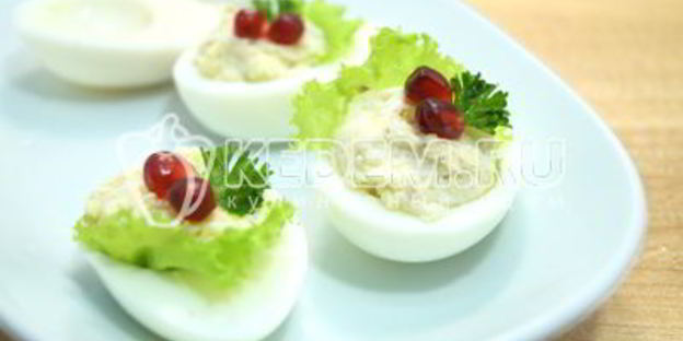 фаршированные яйца на праздничный стол