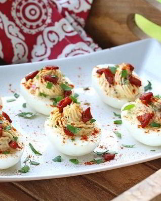 Фаршированные яйца по-испански