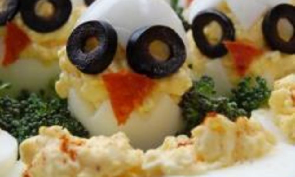 Рецепт фаршированных яиц цыплята