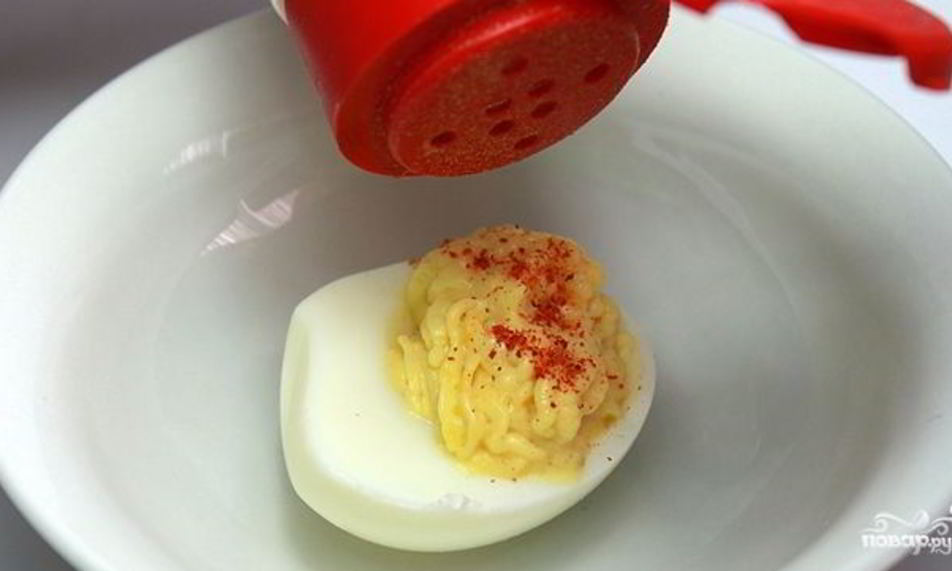 Рецепт яиц, фаршированных горчицей