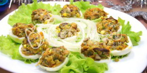 яйца фаршированные грибами