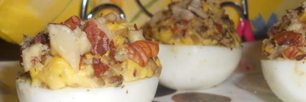 Яйца фаршированные с грибами