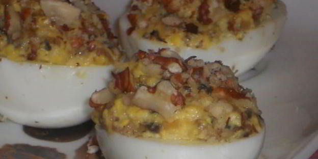 яйца фаршированные с грибами