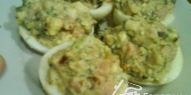 яйца фаршированные ветчиной