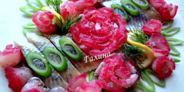 гравлакс и малосольная селедка