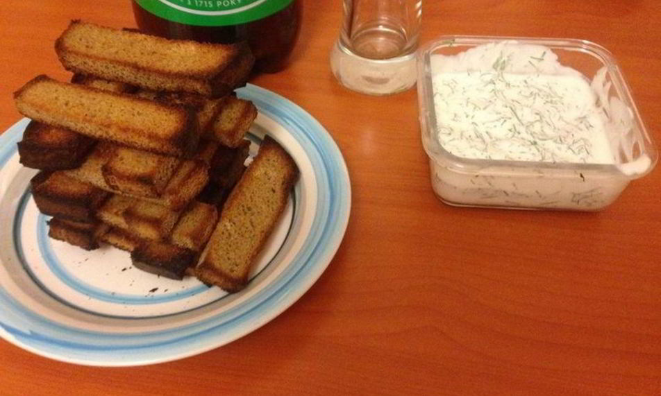 Рецепт чесночных гренков к пиву