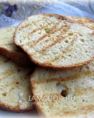 Гренки из батона с яйцом и молоком