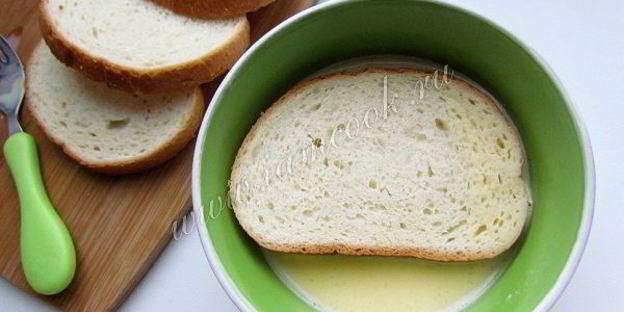 гренки из батона с яйцом и молоком