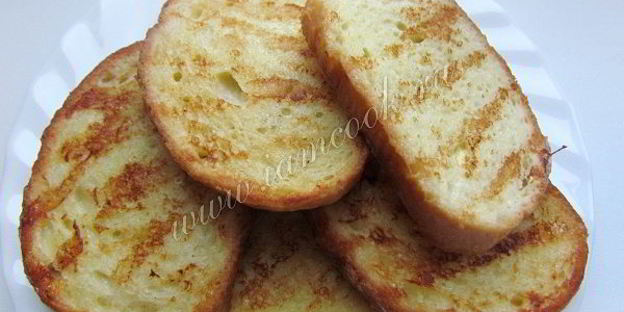 гренки из батона с яйцом и молоком