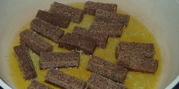 гренки к пиву с чесноком