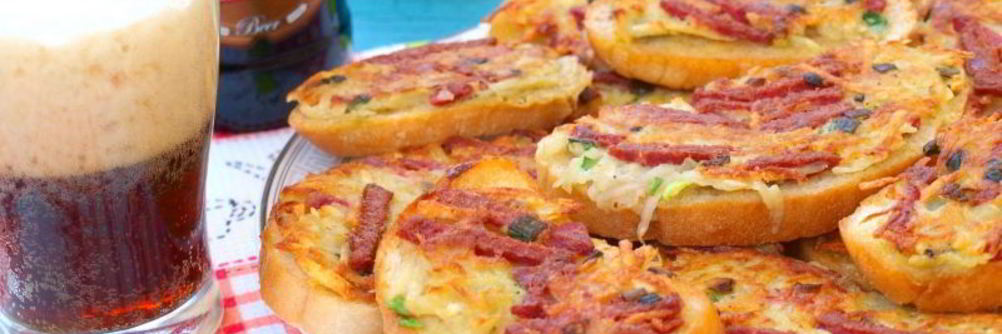 Гренки к пиву с колбасой