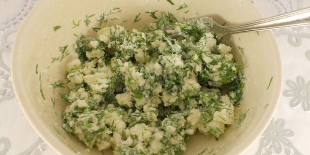 гренки с брынзой