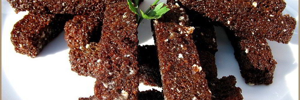 Гренки с чесноком и укропом