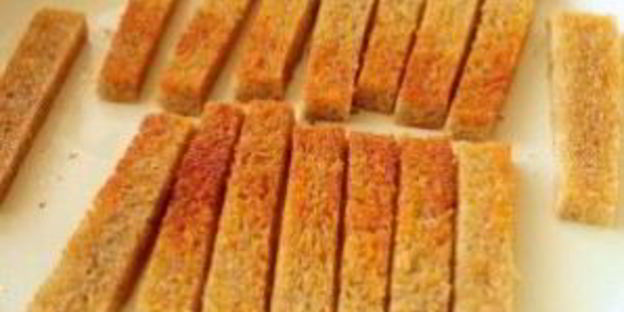 гренки с чесноком и яйцом