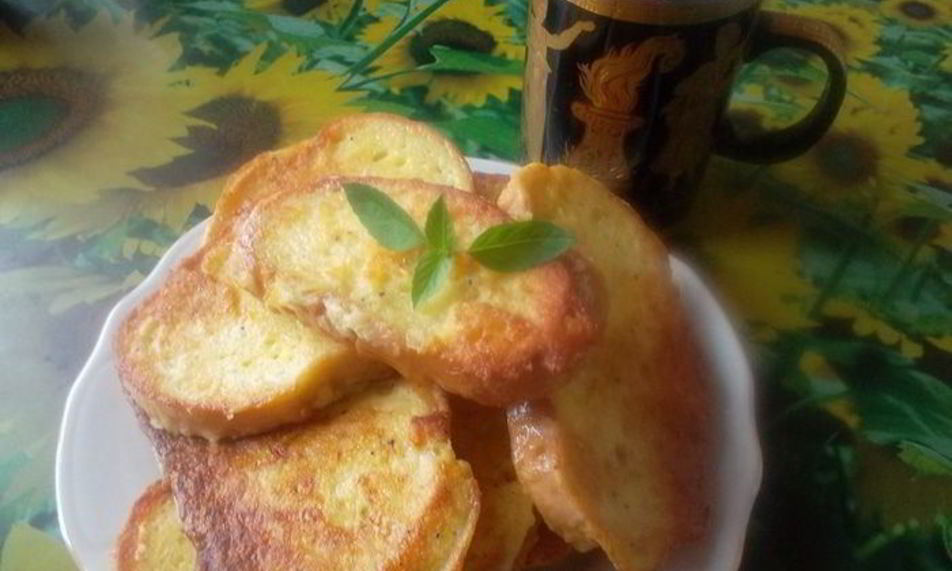 Рецепт гренков с картофелем и брынзой