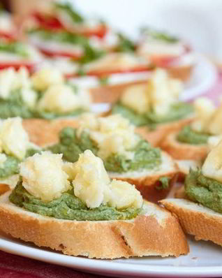 Гренки с крапивой