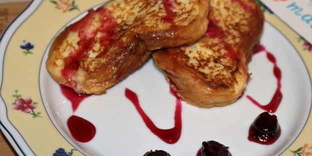 гренки с молоком и яйцом