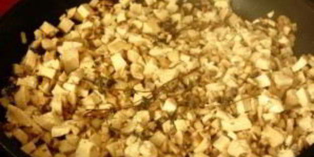 гренки с шампиньонами