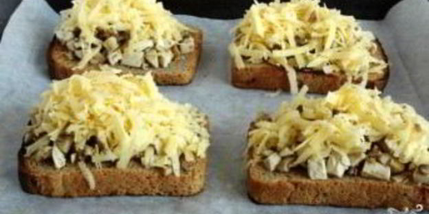 гренки с шампиньонами