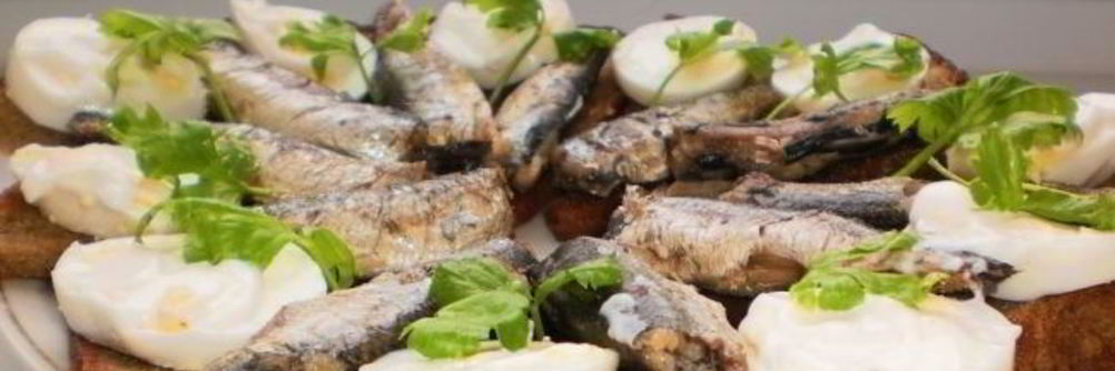 Гренки со шпротами