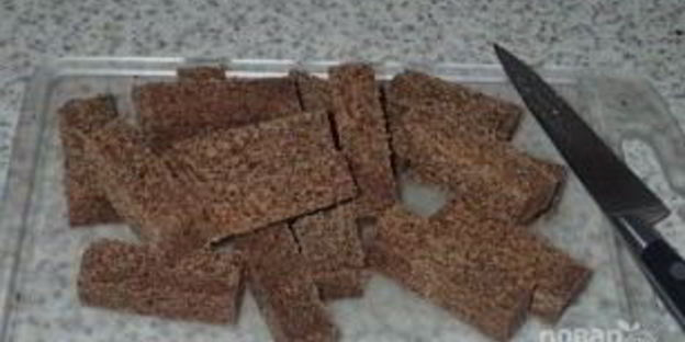 ржаные гренки с чесноком