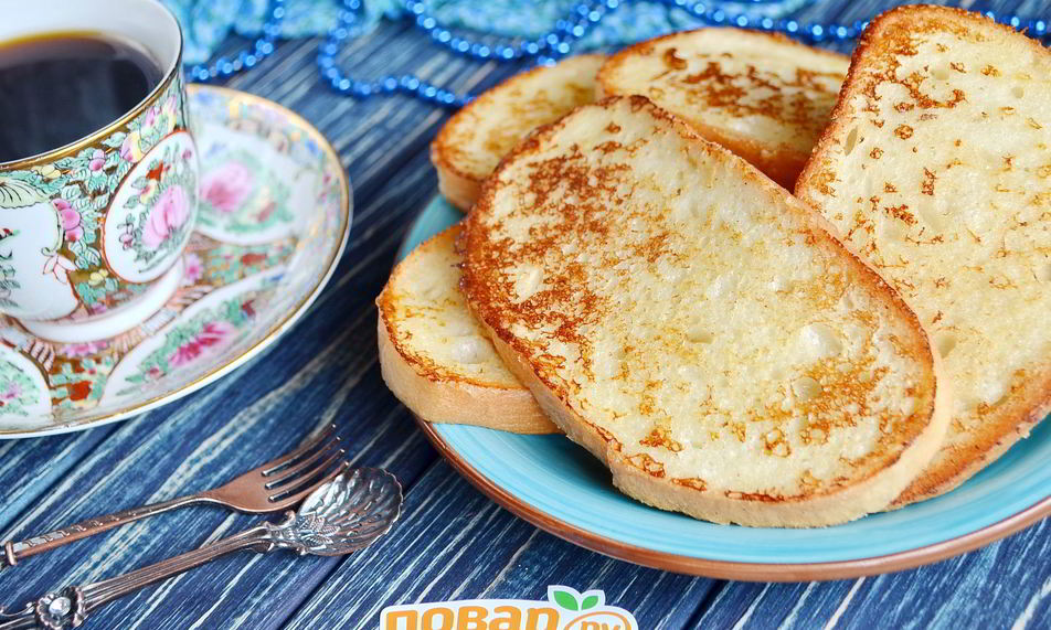 Рецепт сладких гренков