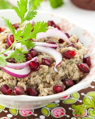 Баклажанная икра с грецким орехом