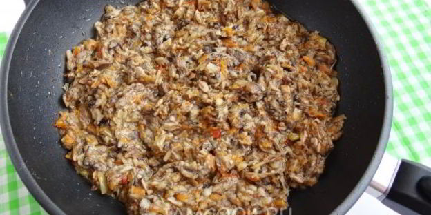 грибная икра из вареных грибов