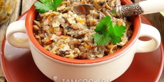 грибная икра из вареных грибов