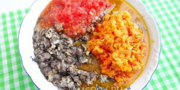 грибная икра из вареных грибов