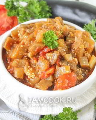 Икра баклажанная жареная