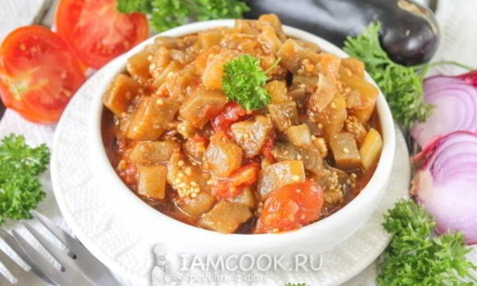 Рецепт икры баклажанной жареной