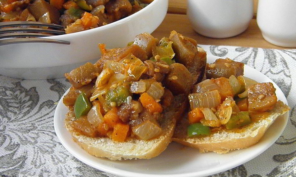 Рецепт икры из баклажанов кусочками