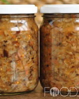 Икра из опят с помидорами