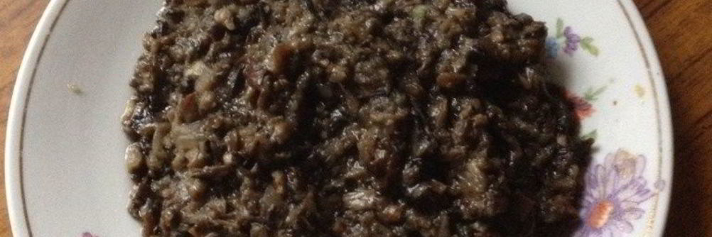 Икра из свежих лесных грибов