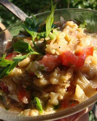 Икра из сырых баклажан