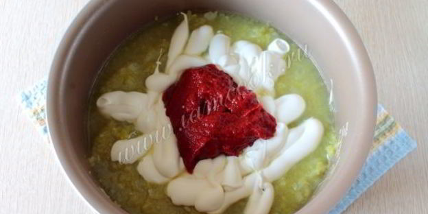 кабачковая икра с майонезом