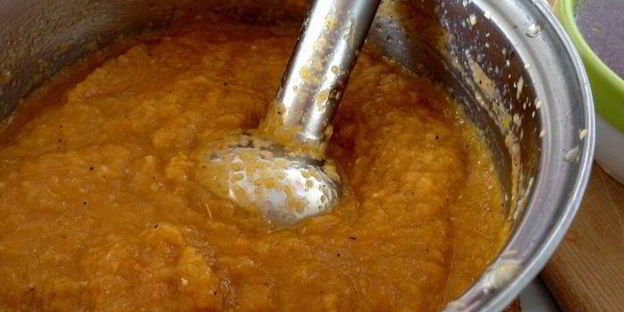 кабачковая икра, запеченная в рукаве