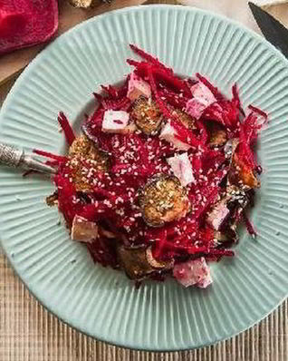 Свекольная икра с баклажанами