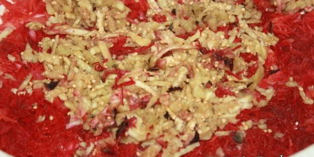 свекольная икра с баклажаном