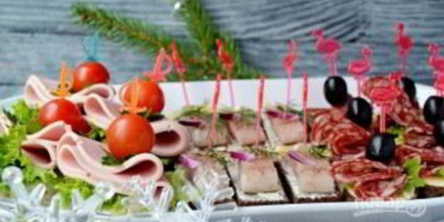 канапе для праздничного стола